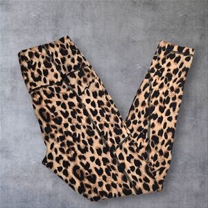 Victoria's Secret Leopard Print Leggings - Brown and Black